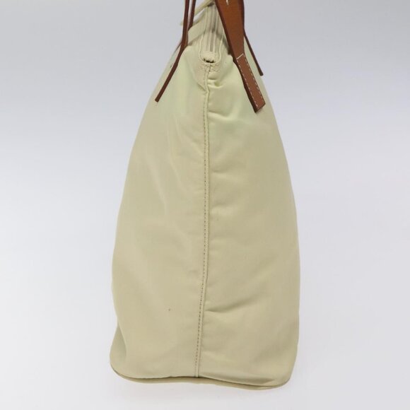 PRADA Hand Bag Nylon White Silver Auth hk2411 - Picture 4 of 16